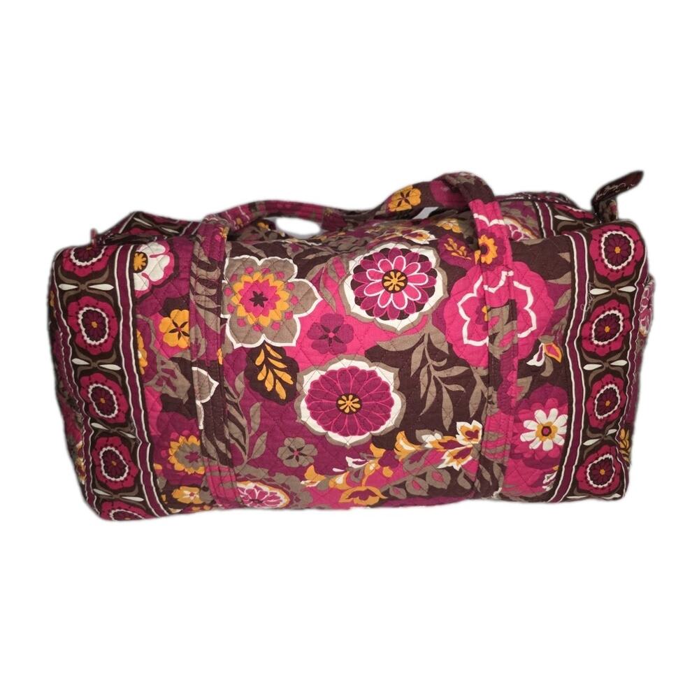 Vera Bradley Floral Weekender XL Duffle Travel Large Tote Bag 11.5"X22"X11"